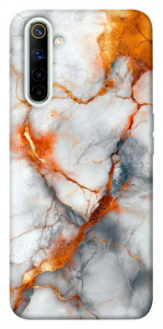 Чехол Lava marble для Realme 6