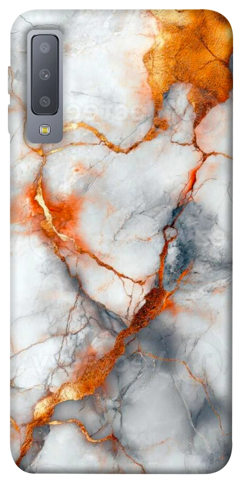 Чехол Lava marble для Galaxy A7 (2018)