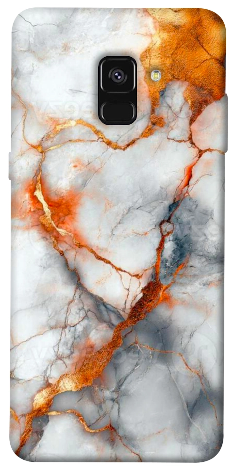 Чехол Lava marble для Galaxy A8 (2018)
