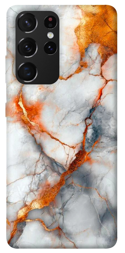Чехол Lava marble для Galaxy S21 Ultra