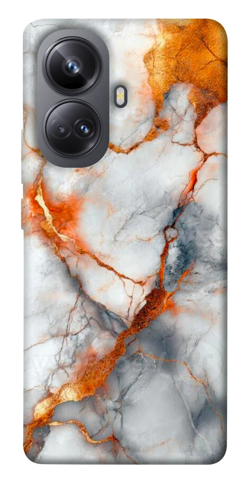 Чехол Lava marble для Realme 10 Pro+