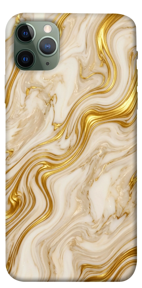 Чехол Liquid gold marble для iPhone 11 Pro Max