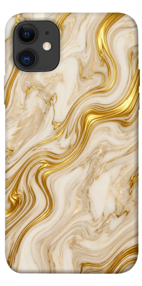 Чехол Liquid gold marble для iPhone 11