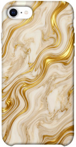 Чехол Liquid gold marble для iPhone SE (2020)