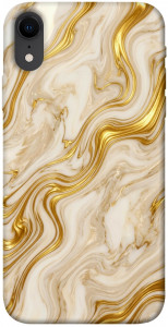 Чехол Liquid gold marble для iPhone XR