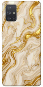 Чехол Liquid gold marble для Galaxy A71 (2020)