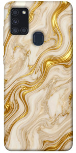 Чехол Liquid gold marble для Galaxy A21s (2020)