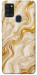 Чехол Liquid gold marble для Galaxy A21s (2020)