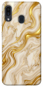 Чехол Liquid gold marble для Samsung Galaxy A20 A205F