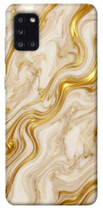 Чехол Liquid gold marble для Galaxy A31 (2020)