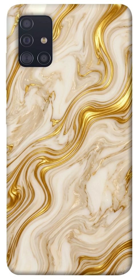 Чохол Liquid gold marble для Galaxy A51 (2020)