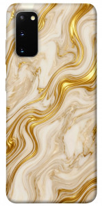 Чехол Liquid gold marble для Galaxy S20 (2020)