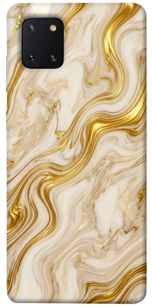 Чехол Liquid gold marble для Galaxy Note 10 Lite (2020)