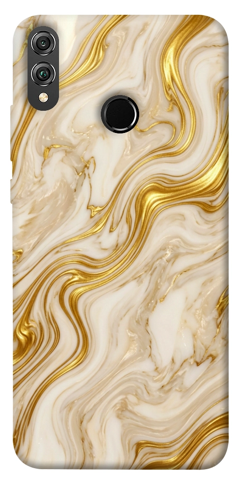 Чехол Liquid gold marble для Huawei Honor 8X