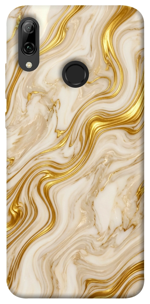 Чехол Liquid gold marble для Huawei P Smart (2019)