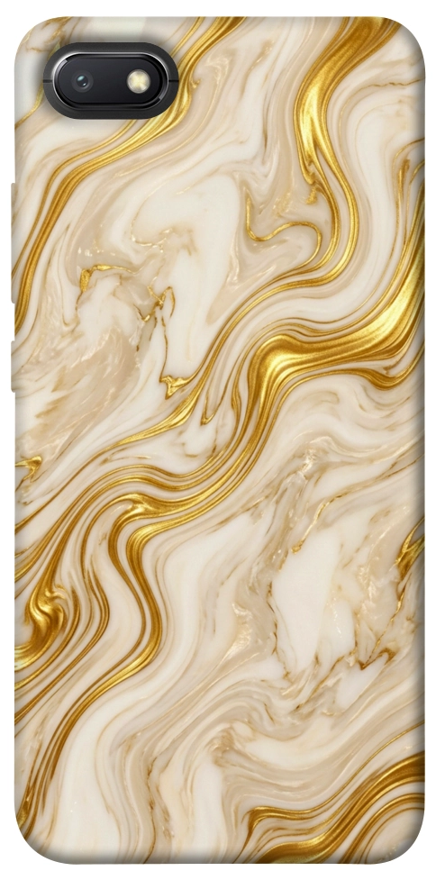 Чехол Liquid gold marble для Xiaomi Redmi 6A