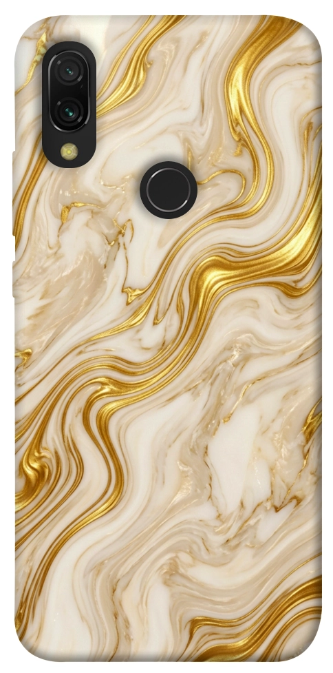 Чехол Liquid gold marble для Xiaomi Redmi 7