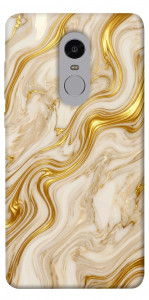 Чехол Liquid gold marble для Xiaomi Redmi Note 4 (Snapdragon)
