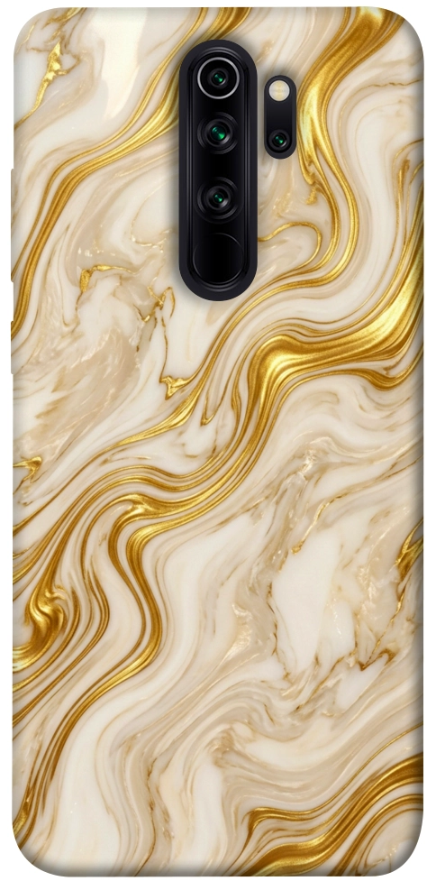 Чехол Liquid gold marble для Xiaomi Redmi Note 8 Pro