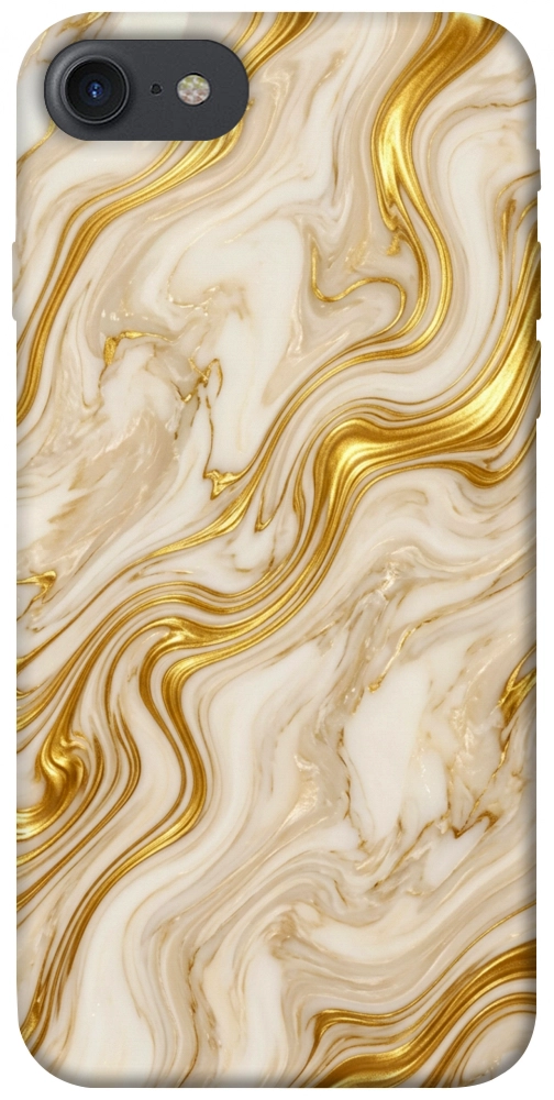 Чехол Liquid gold marble для iPhone 8