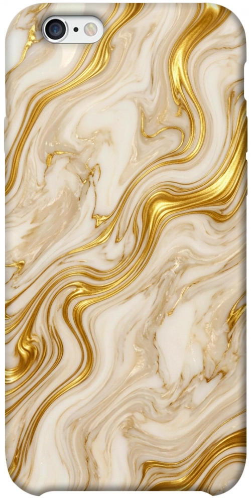 Чехол Liquid gold marble для iPhone 6S Plus