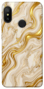 Чехол Liquid gold marble для Xiaomi Redmi 6 Pro