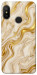 Чехол Liquid gold marble для Xiaomi Redmi 6 Pro