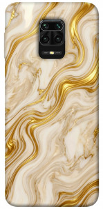Чехол Liquid gold marble для Xiaomi Redmi Note 9 Pro