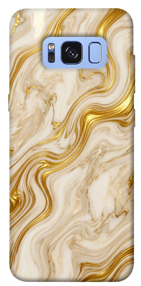 Чехол Liquid gold marble для Galaxy S8 (G950)