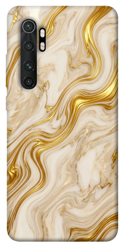 Чехол Liquid gold marble для Xiaomi Mi Note 10 Lite