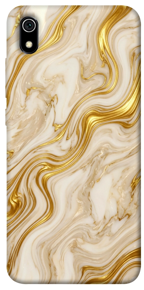 Чехол Liquid gold marble для Xiaomi Redmi 7A