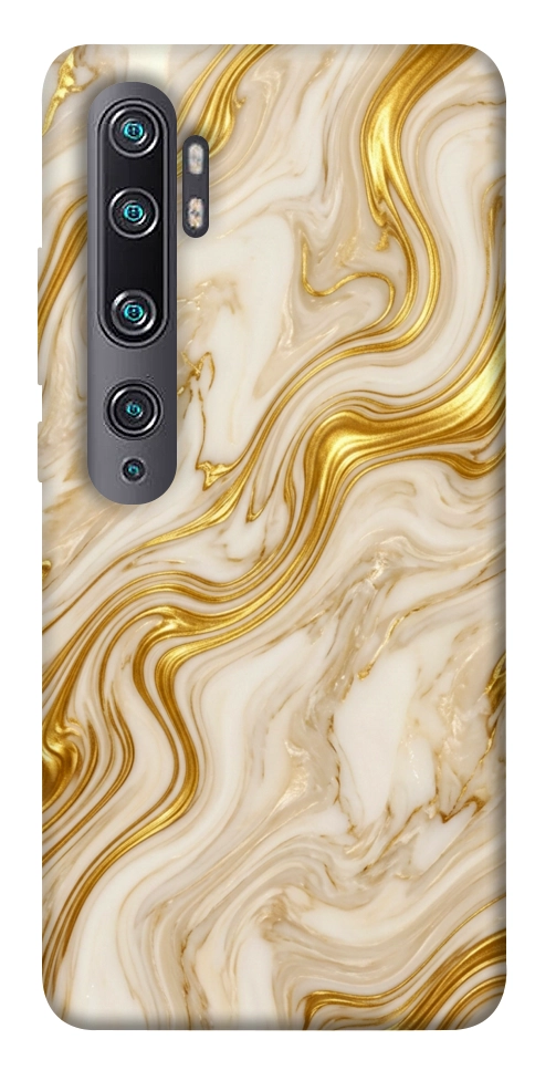 Чехол Liquid gold marble для Xiaomi Mi CC9 Pro