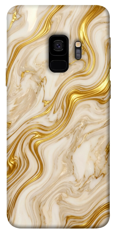 Чехол Liquid gold marble для Galaxy S9