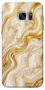 Чехол Liquid gold marble для Galaxy S7 Edge