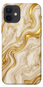 Чохол Liquid gold marble для iPhone 12