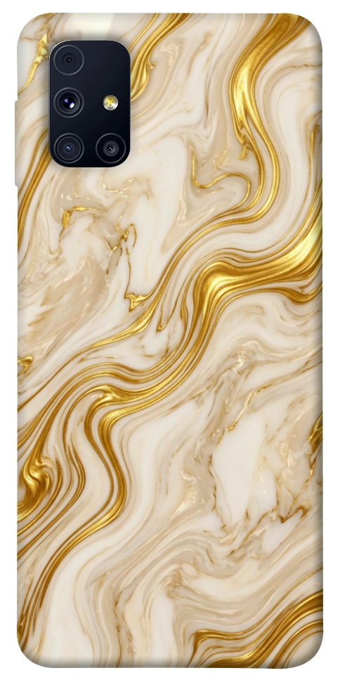 Чехол Liquid gold marble для Galaxy M31s