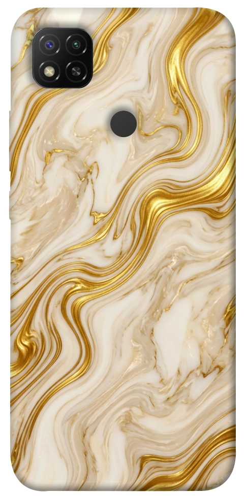 Чехол Liquid gold marble для Xiaomi Redmi 9C