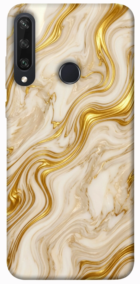 Чехол Liquid gold marble для Huawei Y6p