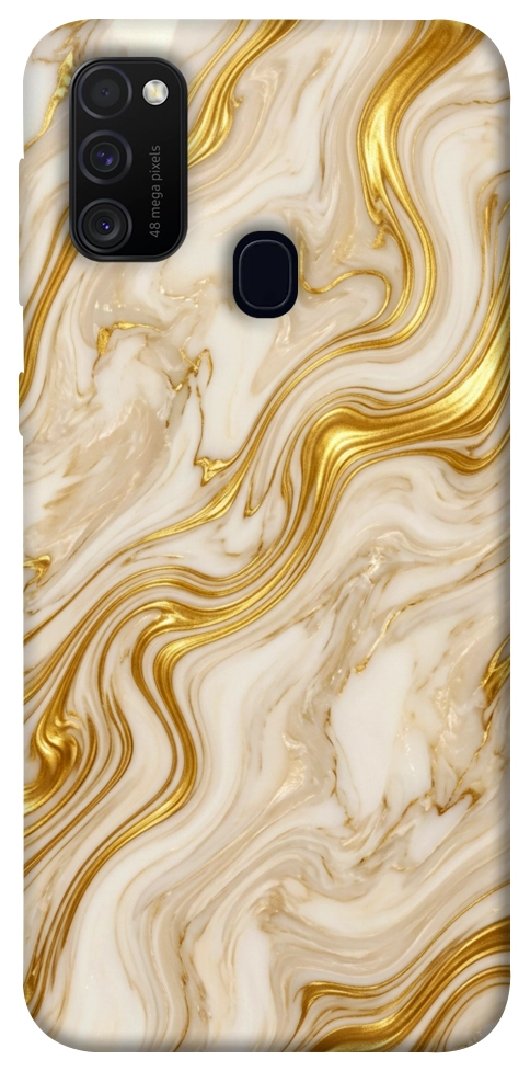 Чехол Liquid gold marble для Galaxy M30s