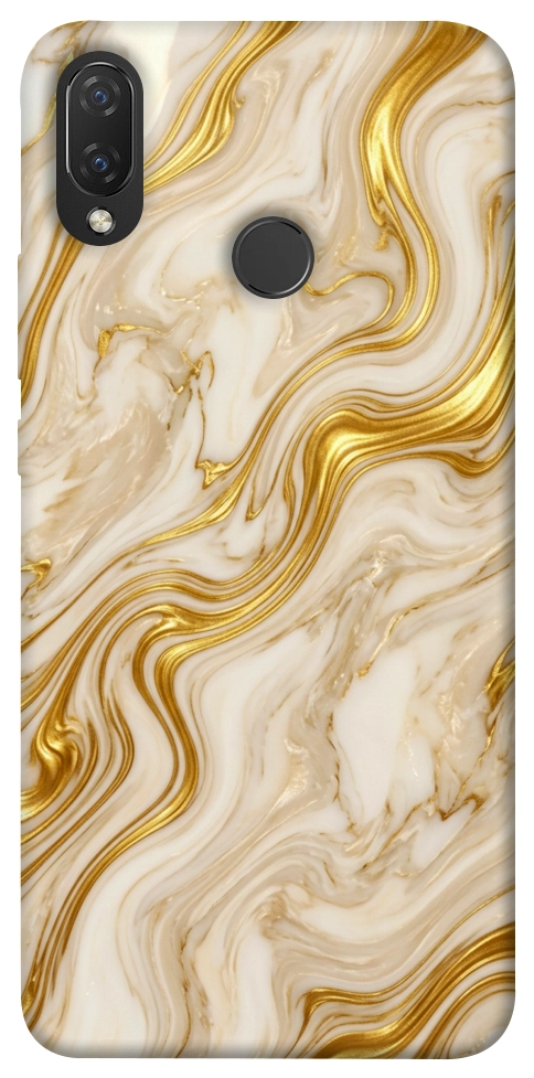 Чохол Liquid gold marble для Huawei Nova 3i