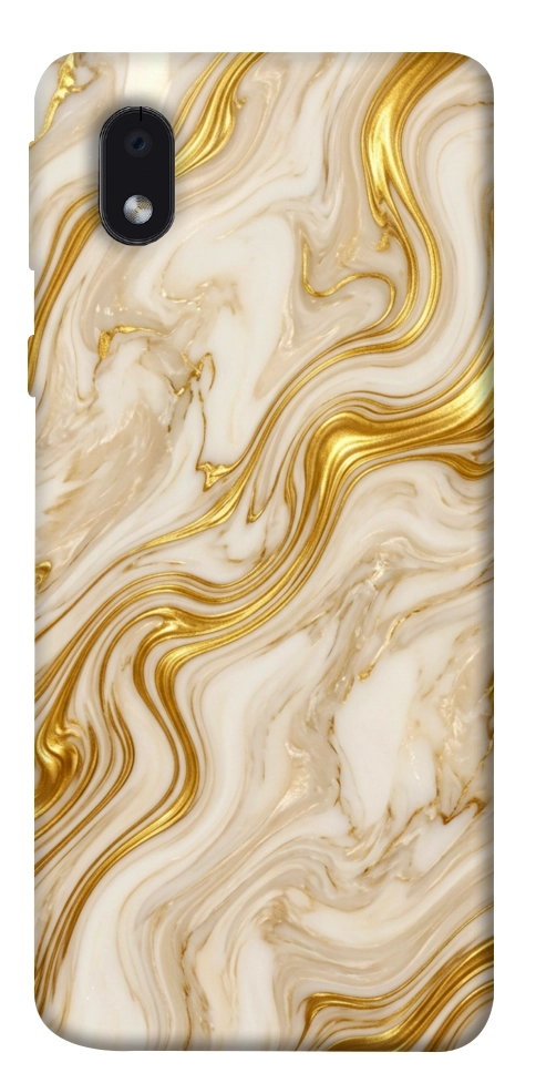 Чехол Liquid gold marble для Galaxy M01 Core