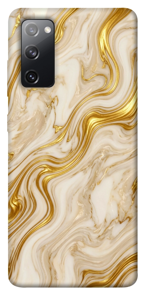 Чехол Liquid gold marble для Galaxy S20 FE