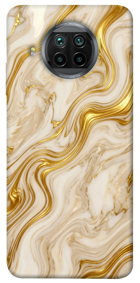 Чехол Liquid gold marble для Xiaomi Mi 10T Lite