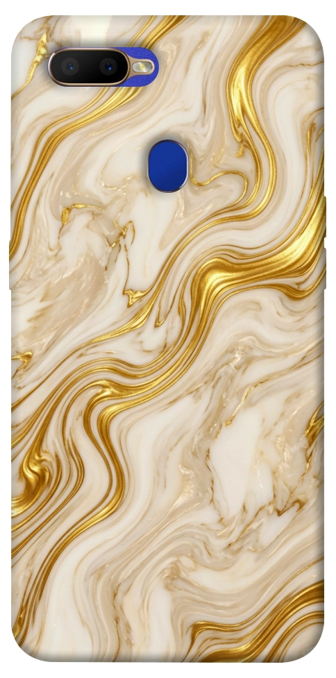 Чехол Liquid gold marble для Oppo A5s