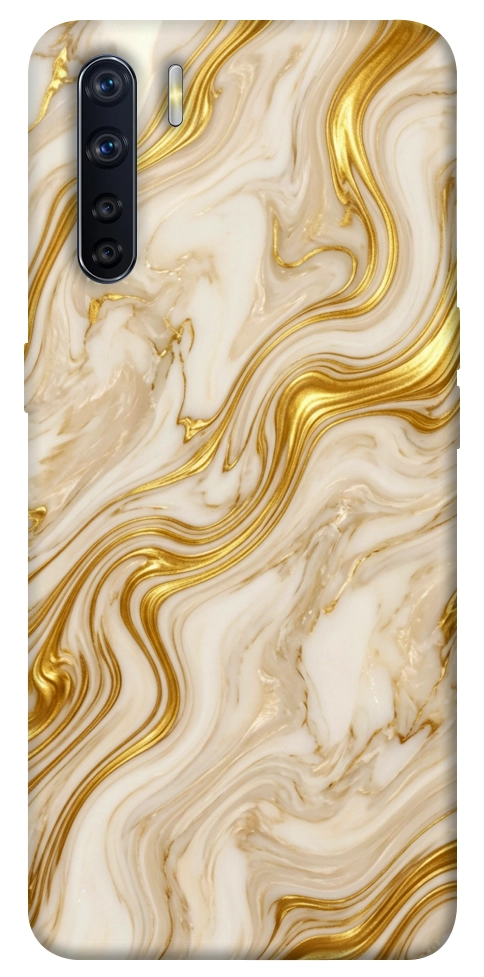 Чохол Liquid gold marble для Oppo A91