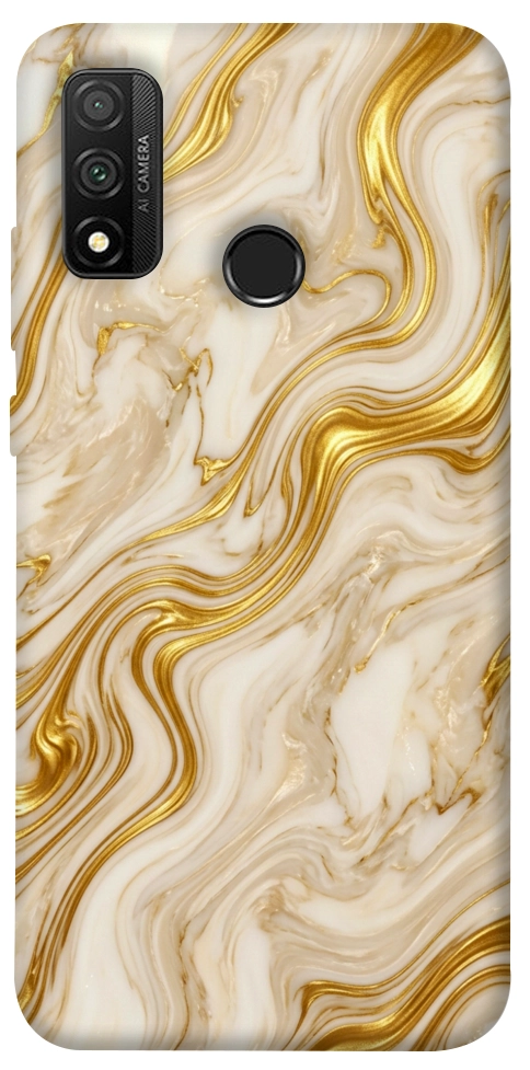 Чехол Liquid gold marble для Huawei P Smart (2020)