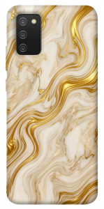Чехол Liquid gold marble для Galaxy A02s