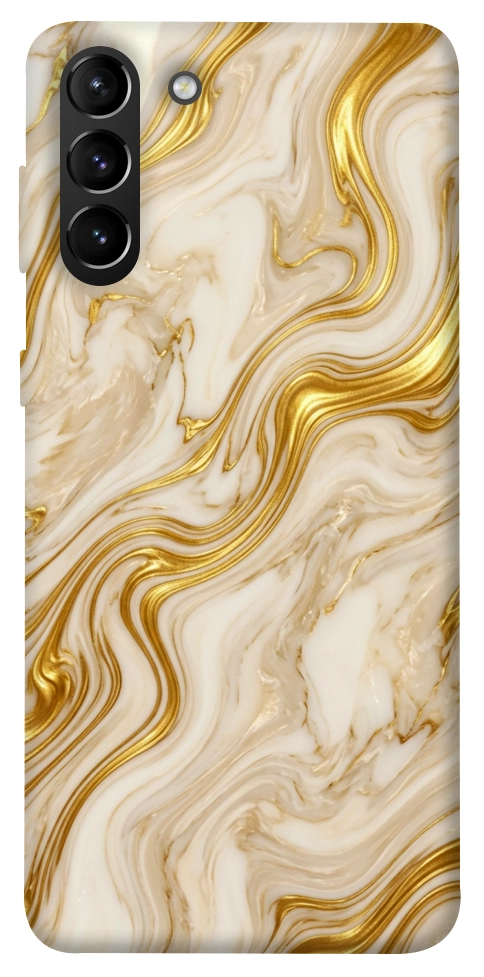 Чохол Liquid gold marble для Galaxy S21+