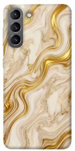 Чехол Liquid gold marble для Galaxy S21