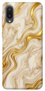 Чехол Liquid gold marble для Galaxy A02